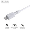 CABO PARA IPHONE ORIGINAL USB A 2.0 PARA LIGHTNING COM CERTIFICADO MFI 50 CM BRANCO - PUALB-05 - Imagem 2