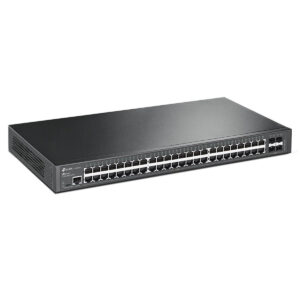 SWITCH GERENCIÁVEL GIGABIT L2 DE 48 PORTAS COM 4 SLOTS SFP JETSTREAM TL-SG3452 SMB