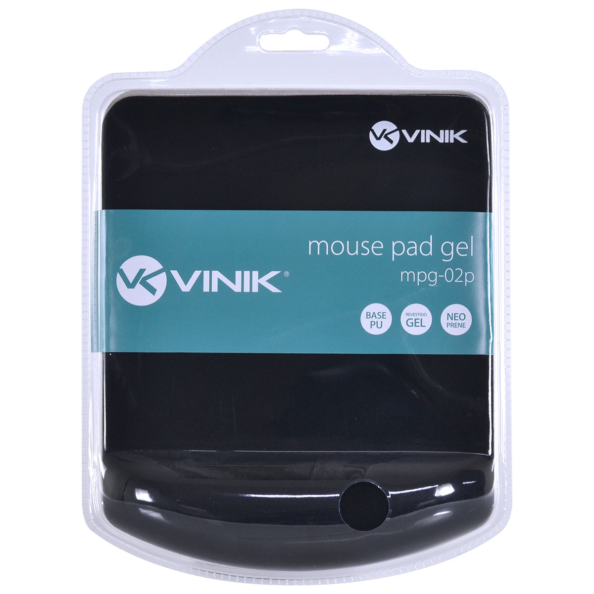 MOUSE PAD COM APOIO DE PULSO EM GEL MPG-02P PRETO - Imagem 5