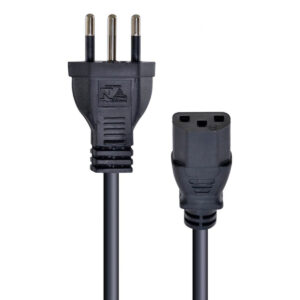 CABO DE FORÇA TRIPOLAR PARA FONTE 3X0,50 MM 250V - 0,5M (10 UN)