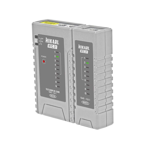 TESTADOR DE CABOS RJ45/RJ11 HTC-31