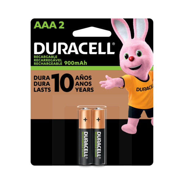 PILHA RECARREGAVEL AAA 900MAH (COM 2 PILHAS)