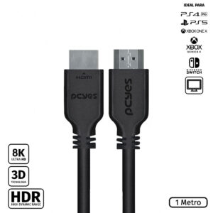 CABO HDMI ULTRA 2.1 28AWG PURO COBRE 8K 1 METRO - PHM21-1
