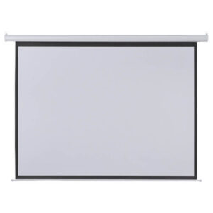 TELA DE PROJEÇÃO RETRÁTIL ELÉTRICA 100'' 2,03 X1,52M 220V COM CONTROLE REMOTO AC355