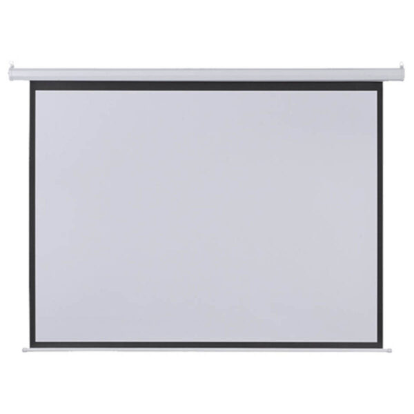 TELA DE PROJEÇÃO RETRÁTIL ELÉTRICA 100'' 2,03 X1,52M 220V COM CONTROLE REMOTO AC355