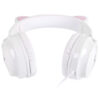 FONE DE OUVIDO HEADSET KITTY EAR - ORELHA DE GATO BRANCO COM MICROFONE CABO 1.2M PLUG P2 ESTEREO P3 - KE110B - Imagem 2