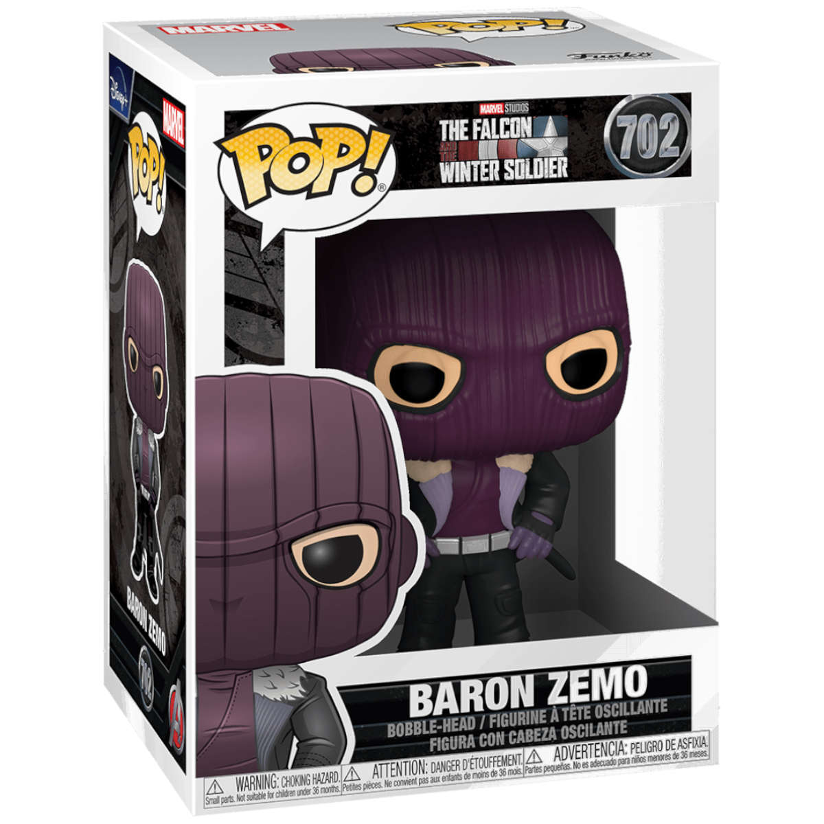 POP! FALCÃO E O SOLDADO INVERNAL - BARON ZEMO #702 - Imagem 3