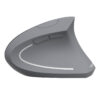 MOUSE SEM FIO RECARREGAVEL 2.4 GHZ VERTICAL ERGONOMICO ORTOPEDICO POWER FIT 1600 DPI CINZA USB - PM300 - Imagem 3