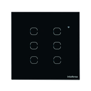 INTERRUPTOR SMART WI-FI TOUCH 6 TECLAS PRETO EWS 1006 4850027
