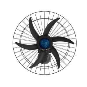 VENTILADOR OSC PAREDE FALCON 60CM 6 PÁS BIVOLT - PRETO/AZUL