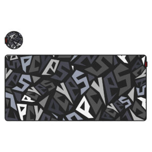 MOUSE PAD GAMER PCYES SIGNATURE EXTENDED BLACK VULCAN - 900 X 420 - PMS90X42BV