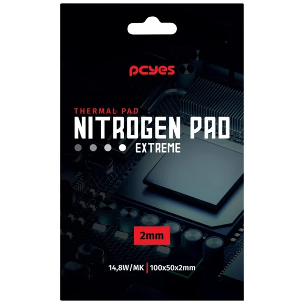 Thermal Pad Pcyes Nitrogen Pad Extreme 100 X 50 X 2,0Mm - 14,8W/Mk - Pcynpe20148