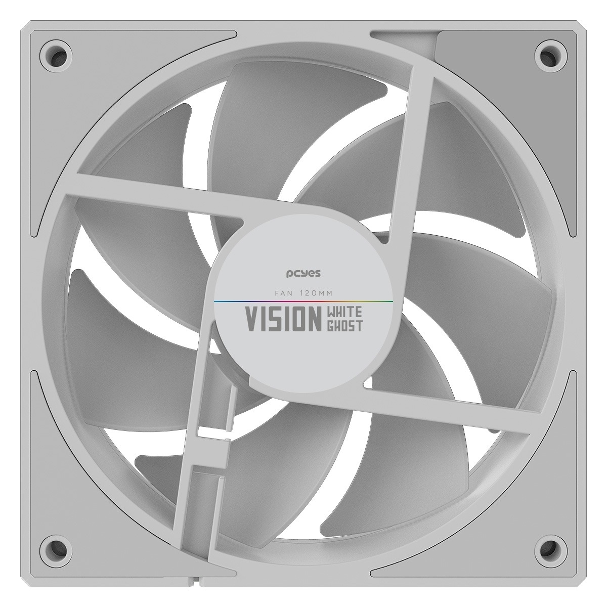 Cooler Fan Para Gabinete Vision White Ghost 120Mm Pcyes - Fvwg120 - Imagem 4