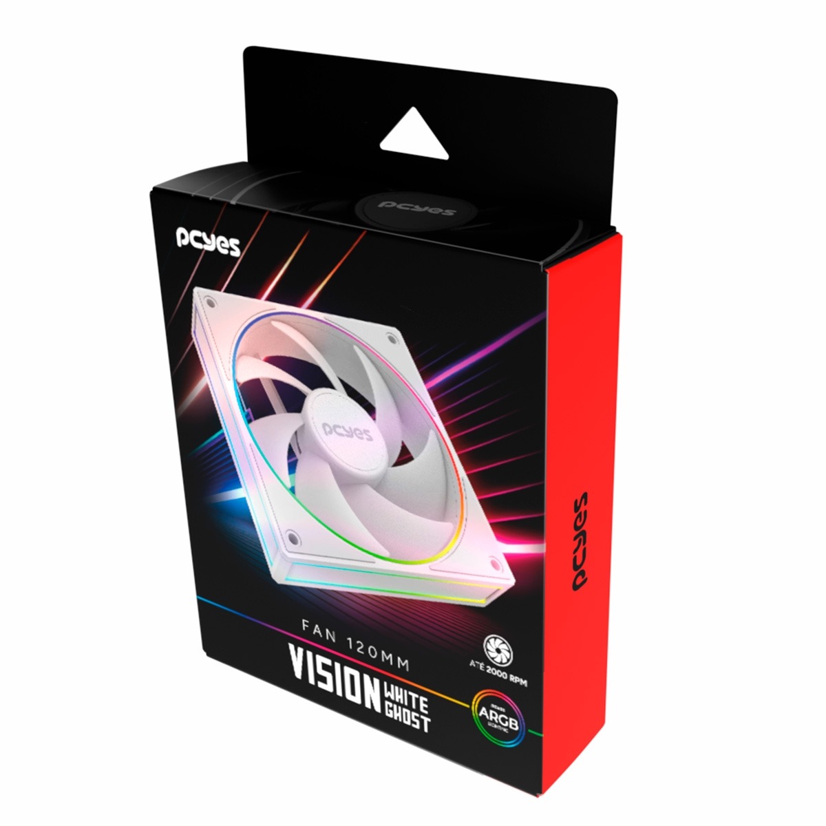 Cooler Fan Para Gabinete Vision White Ghost 120Mm Pcyes - Fvwg120 - Imagem 3