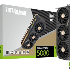 GPU ZOTAC GAMING GEFORCE RTX 5080 SOLID OC 16GB GDDR7 - ZT-B50800J-10P