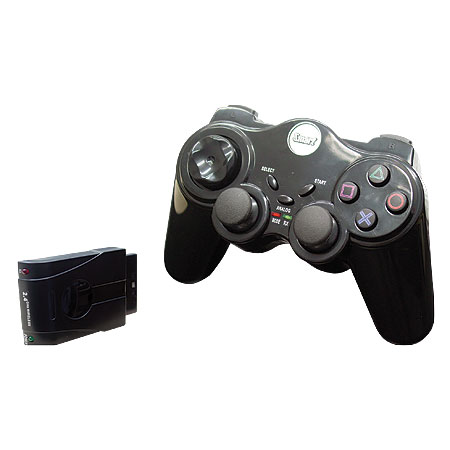CONTROLE WIRELESS PARA PS2 ST-627 - SISTEMA DE DESLIGAMENTO AUTOMÁTICO - SISTEMA DE VIBRAÇÃO DUPLO