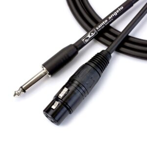 CABO DE MICROFONE NINJA HG 0,20 MM CONECTOR P10/ XLR FEMEA 03FT 0,91CM PRETO