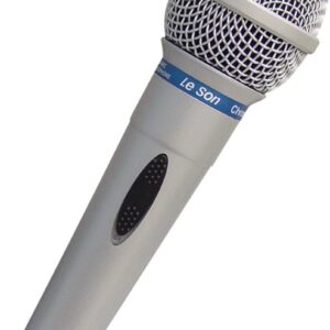 MICROFONE PROFISSIONAL COM FIO 5 METROS MC-200 PRATA