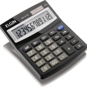 CALCULADORA DE MESA 12 DIGITOS MV-4124 PRETA
