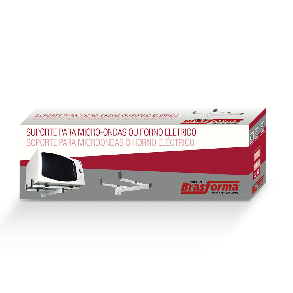 SUPORTE PARA MICROONDAS / FORNO ELÉTRICO SBR3.6 BRANCO - CARGA MÁXIMA 40 KG - Imagem 3