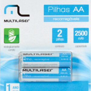 PILHA RECARREGAVEL AA 2500MAH CB053 - BLISTER COM 2