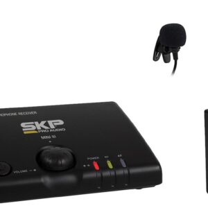 MICROFONE SEM FIO UHF DE LAPELA MINI-III, DISTÂNCIA MÁXIMA DE OPERAÇÃO: 50 METROS