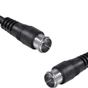 CABO COAXIAL F MACHO X F MACHO 2 METROS PARA ANTENA (PACOTE C/ 10)