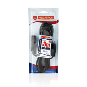 EXTENSÃO CABO PROLONGADOR PP 3X0,75MM 3M PRETA 416