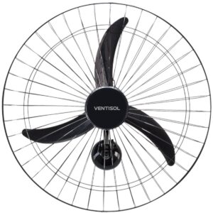 VENTILADOR OSC PAREDE COMERCIAL 60CM 3 PÁS - BIVOLT -  PRETO