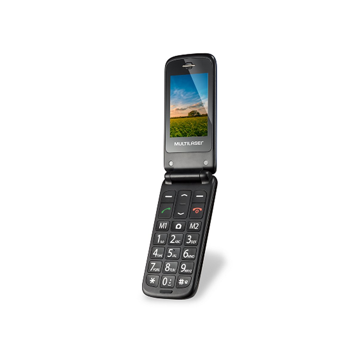 CELULAR FLIP UP DUAL CHIP AZUL P9020 - Imagem 2