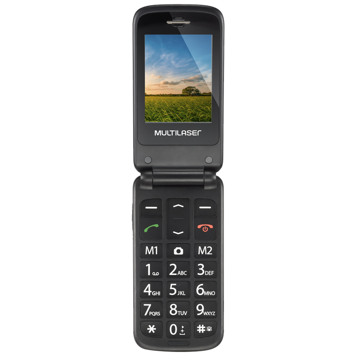 CELULAR FLIP UP DUAL CHIP AZUL P9020 - Imagem 3