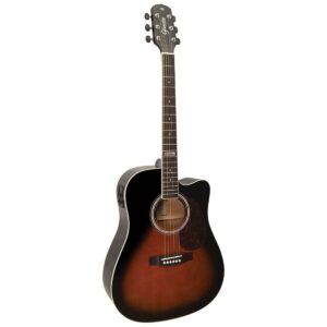 VIOLÃO FOLK ELETROACÚSTICO CUTAWAY GF1D CEQ 3TS SUNBURST