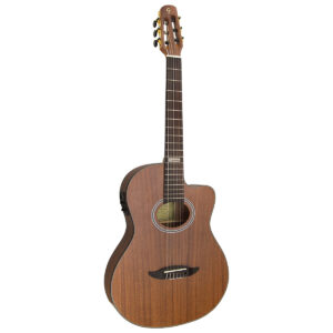 VIOLÃO FLAT CUTAWAY NYLON GNF3 CEQ WS WALNUT SATIN, COM EQUALIZADOR 3 BANDAS