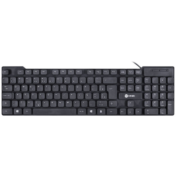 TECLADO USB DYNAMIC CHOCOLATE ABNT2 CABO 1.8M PRETO - VINIK - DT160