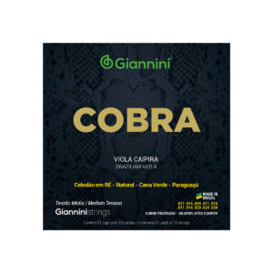 ENCORDOAMENTO PARA VIOLA AÇO COBRE PRATEADO TENSÃO MÉDIA SÉRIE COBRA GESVM