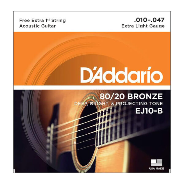 ENCORDOAMENTO PARA VIOLÃO AÇO EJ10-B 80/20 BRONZE