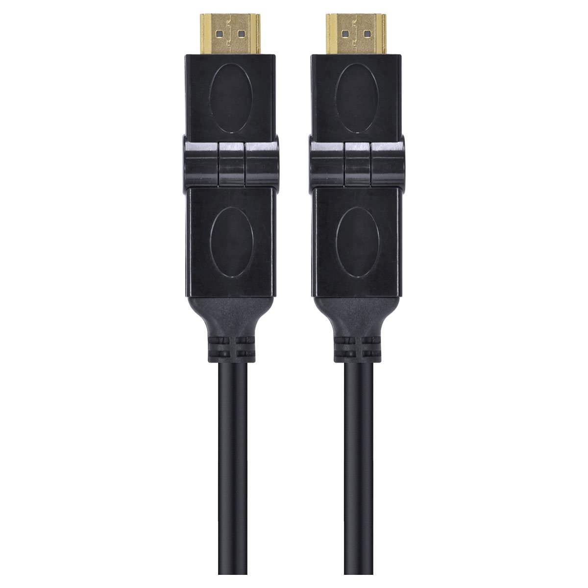 CABO HDMI 2.0 4K ULTRA HD 3D CONEXÃO ETHERNET CONECTORES 180° 2 METROS - H20B180-2 - Imagem 3