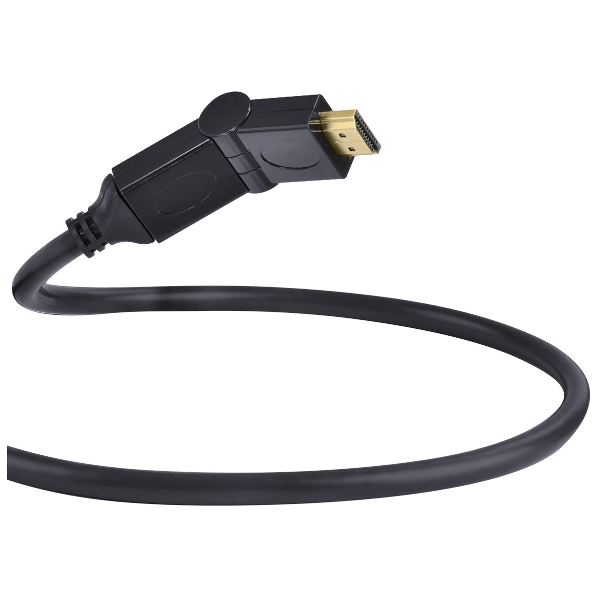 CABO HDMI 2.0 4K ULTRA HD 3D CONEXÃO ETHERNET CONECTORES 180° 2 METROS - H20B180-2 - Imagem 6