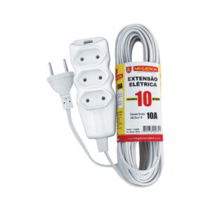EXTENSÃO CABO PL 2X0,75 10 METROS BRANCA 103