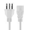 CABO DE FORÇA TRIPOLAR PARA FONTE BRANCO 3X0,75 MM 250V - 2 MTS (10 UN) - Imagem 2