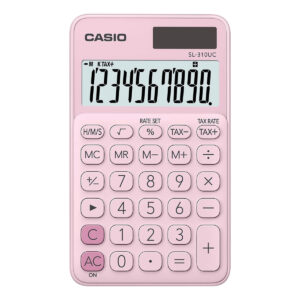 CALCULADORA DE BOLSO 10 DIGITOS ROSA - SL-310UC-PK
