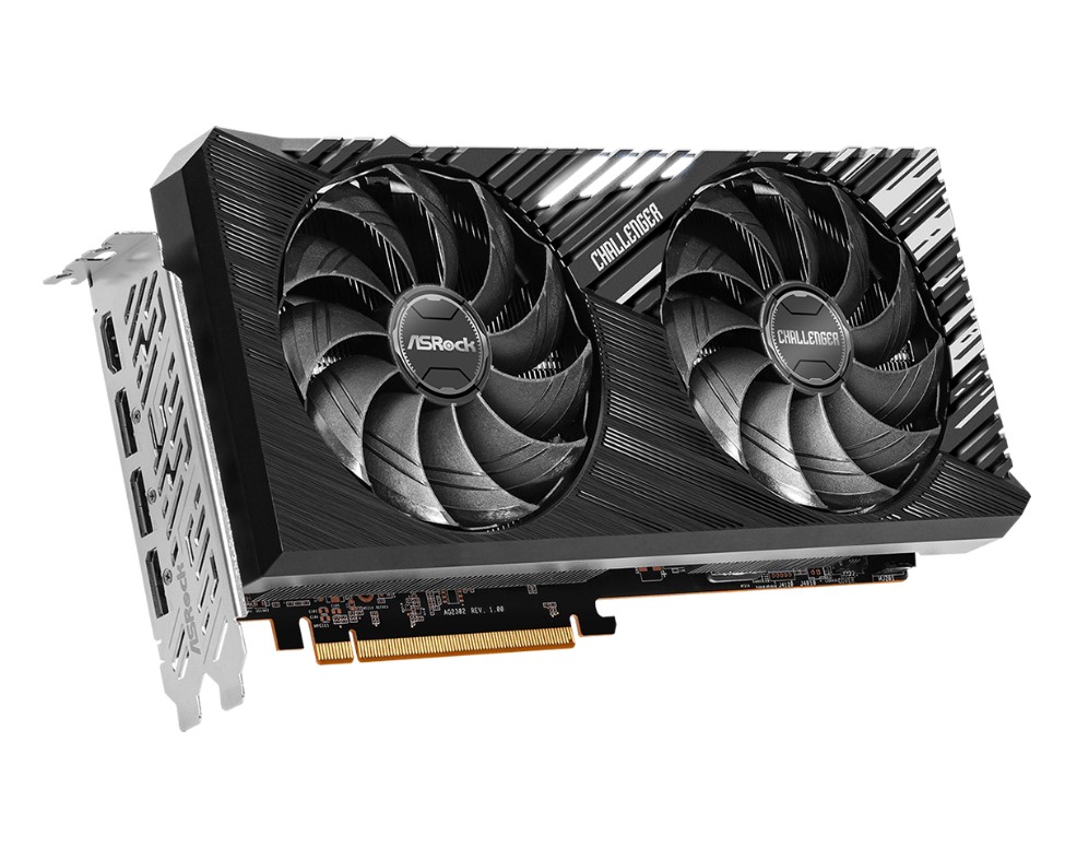 GPU ASROCK AMD RADEON 7700 XT CHALLENGER 12G OC 192 BITS (RX7700XT CL 12GO) 90-GA4QZZ-00UANF - Imagem 4
