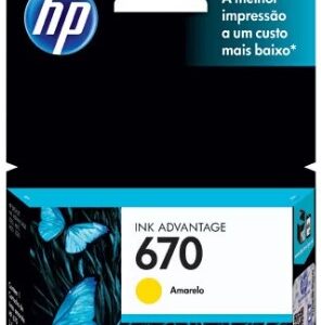 CARTUCHO DE TINTA HP 670 AMARELO CZ116AB