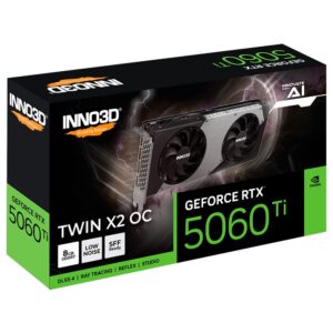 GPU INNO3D GEFORCE RTX 5060 TI 8GB 128BITS GDDR7 TWIN X2 OC N506T2-08D7X-193075N
