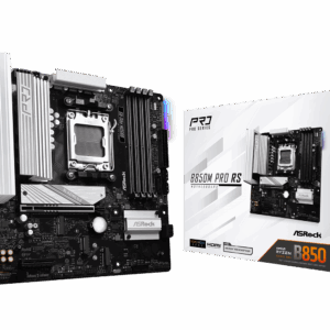 Placa Mãe Asrock Am5 B850M Pro Rs M-Atx 4Xddr5 256Gb 4Xusb2.0 3Xusb3.2 1Xusb3.2 Tipo-C Hdmi/Dp Rede Giga 3Xm.2 Nvme
