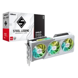 GPU ASROCK AMD RADEON RX 9070 STEEL LEGEND 16GB 256BITS OC 90-GA5EZZ-00UANF