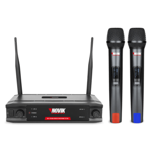 MICROFONE UHF DUPLA FREQUÊNCIA FIXA TRANSMISSÃO DIGITAL