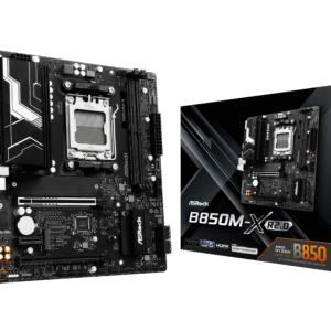 PLACA MÃE ASROCK AM5 B850M-X R2.0 2XDDR5 8200MHZ 2XUSB 2.0 3XUSB 3.2 HDMI/DP 1XUSB3.2 TIPO-C 2.5GIGABIT