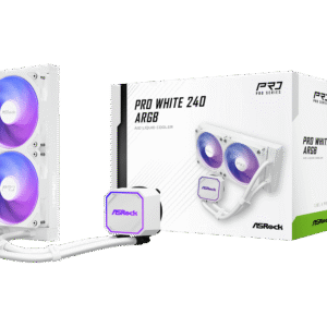 WATER COOLER ASROCK PRO 240 WHITE ARGB BRANCO 240MM
