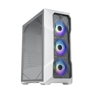 GABINETE COOLER MASTER TD500 MESH V2 E-ATX LATERAL VIDRO TEMPERADO 3 FANS ARGB BRANCO  |  TD500V2-WGNN-S00